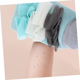 Mikinona 1set Double-sided Bathing Scrubber Gloves Body Exfoliating Wash Mitts Mesh Shower Sponge for Cleansing and Skin Exfoliation Strap Mitt