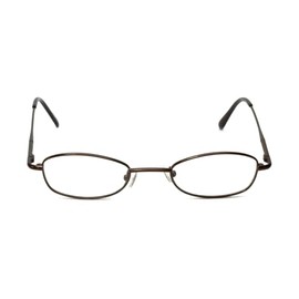 Calabria Flex Plus KIDS 105 Oval Blue Light Blocking Reading Glasses +1.50 Brown Girls