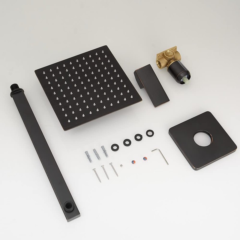 Heable Oil Rubbed Bronze Shower Faucet Set, Single Function Shower