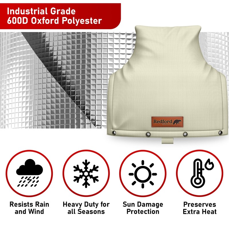 Redford Supply Co. Cold Snap (0°F) Backflow Preventer Insulation Cover,