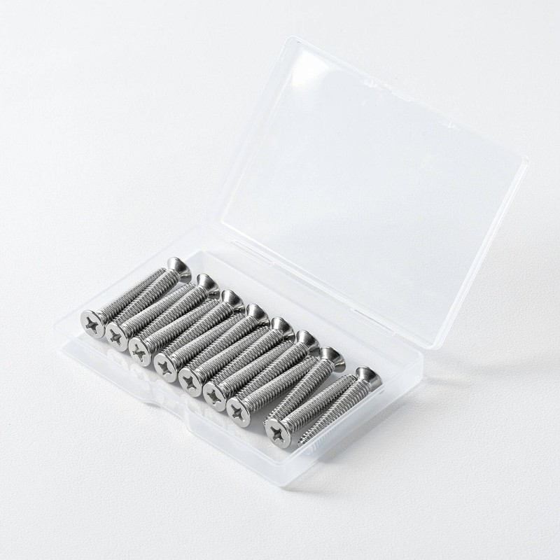 5/32-32 x 5/16'' (100Pack) Flat Head Machine Screw, Phillips Drive,