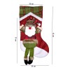 24x7 Bota Navideña Diseño 3d Roja Decorativa Navidad Christmas