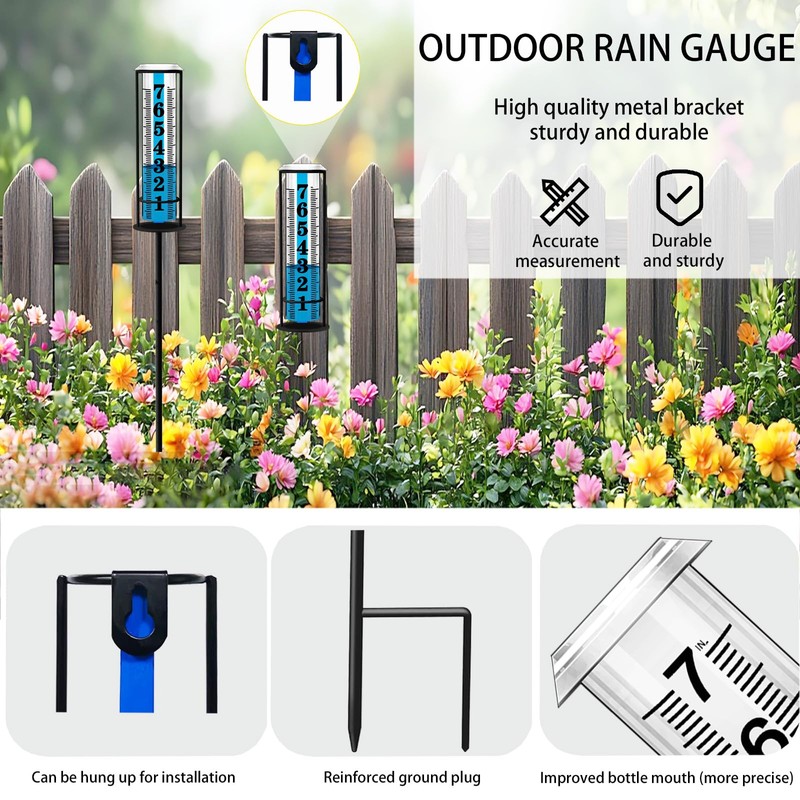 Rain Gauge Outdoor, Freeze Proof Rain Gauges Outdoors Best Rated,
