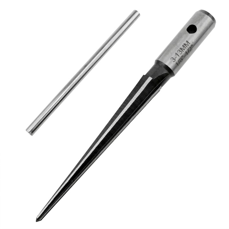 Yocimango Tapered Reamer 1/8-1/2(3-13mm) for Reaming Taper Holes on Boards