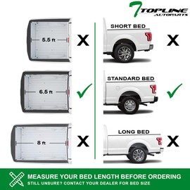 TLAPS 7422443023058 Compatible with 2015-2024 Ford F150 6.5 Feet (78") Bed Lock & Roll Up Vinyl Truck Bed Tonneau Cover