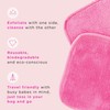 Erase Your Face ERASE YOUR FACE Makeup Remover Cloths - Reusable Microfiber Face Towels to Cleanse & Remove Makeup - Water Activated, Dual-Sided Design for Easy Use (4 Count)
