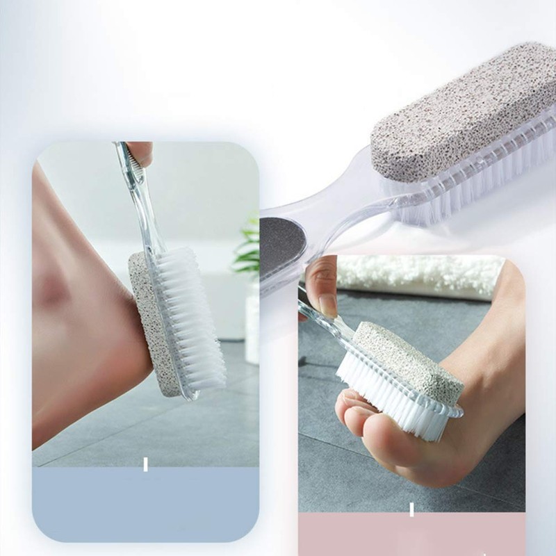 ARTIBETTER 4-in-1 Foot Brush with Pumice Stone and Callus Remover