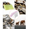 QWORK® 100 Pcs Abrasive Stone Points, Grinding Polishing Head, 3MM