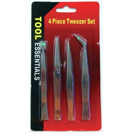 4 PC Tweezer Set