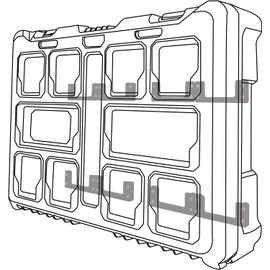 StealthMounts Mounting Cleats for Milwaukee Packout (12 Pack) Black | Mounting Cleats for Milwaukee Packout | Made in The UK