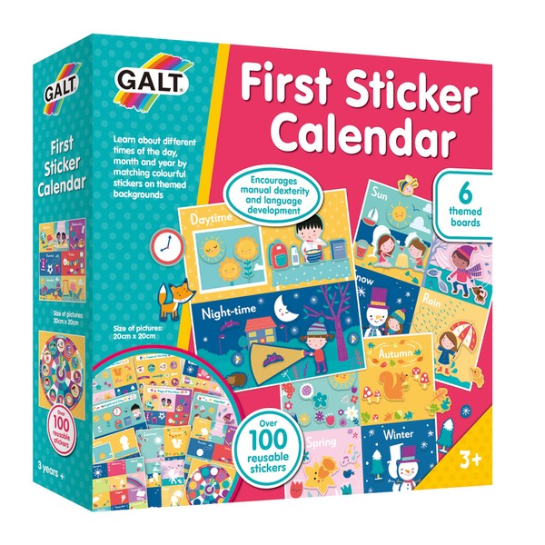 Galt Toys, First Sticker Calendar, Educational Toy, Ages 3 Years