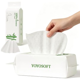 AiQInu 60 Pezzi Salviette Viso, Face Clean Towels, Salviette Viso Riutilizzabili Morbide e Spesse per Detergere, Trucco e Pulizia Domestica
