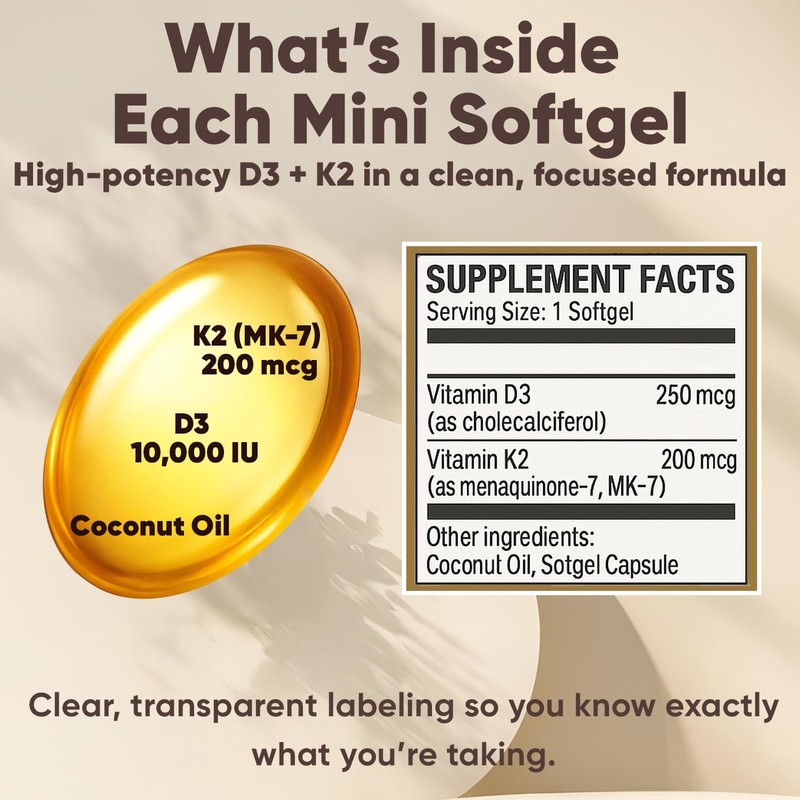 Megacephalus Real Good Essentials Vitamin D3 K2, Essentials D3+K2 (MK7)
