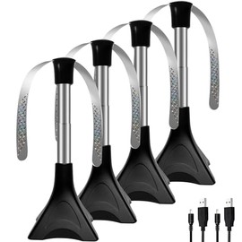 PTHTECHUS Repelente Moscas, Ventilador Repelente Moscas Escritorio, matamoscas con Cuchillas holográficas, Elimina Insectos, Mosquitos, para Interiore