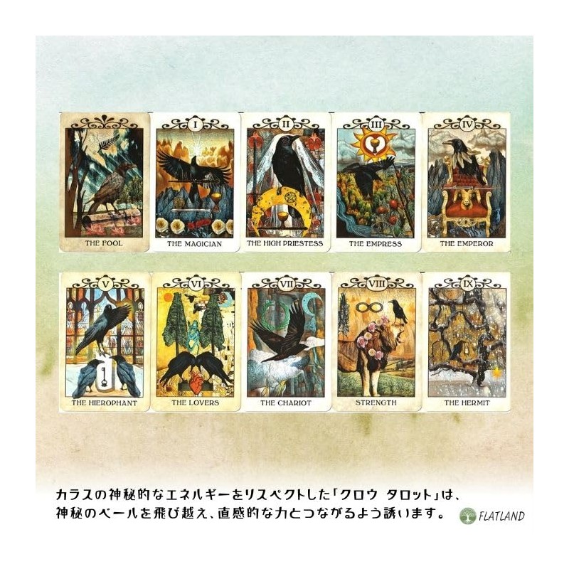 Crow Tarot Pocket Edition (Crow Tarot Pocket Edition) with Tarot