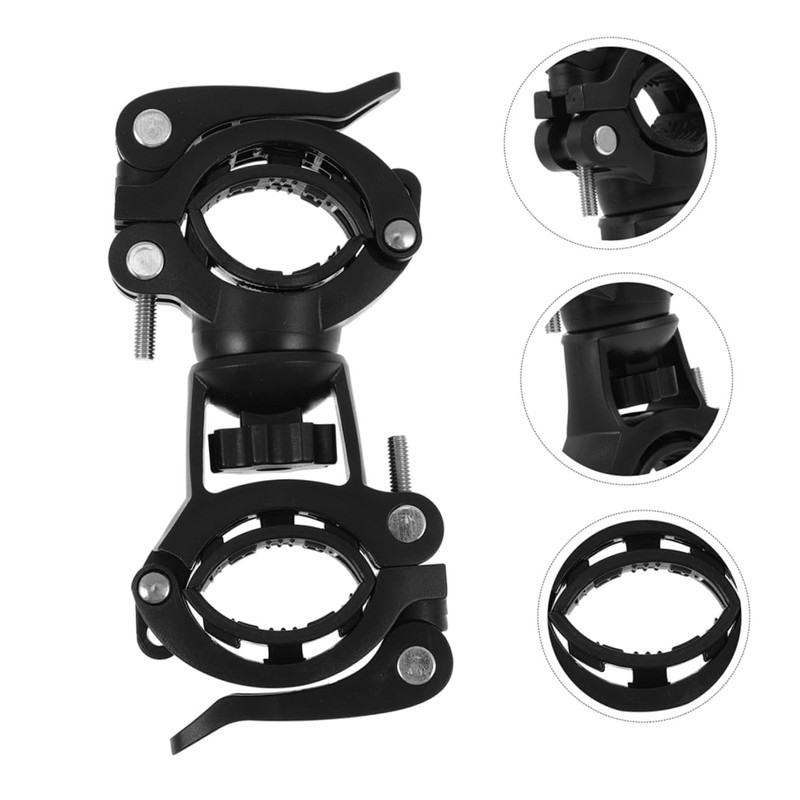 STOBAZA 2pcs Bicycle Flashlight Holder for Bike Lights Lock Handlebar