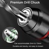 Crumye 2 Pcs Keyless Drill Chuck, 1/2-20UNF Mount, 2~13mm Self-Tightening