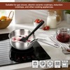 Lainballow 18/10 Stainless Steel Butter Warmer, 400ml Butter Melting Pot