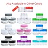 Beauticom 20G/20ML Clear Round Sample Container Jars with Purple Lids