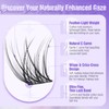 Natural Lash Clusters Kit Wispy Lash Extension Kit Waterproof Lash