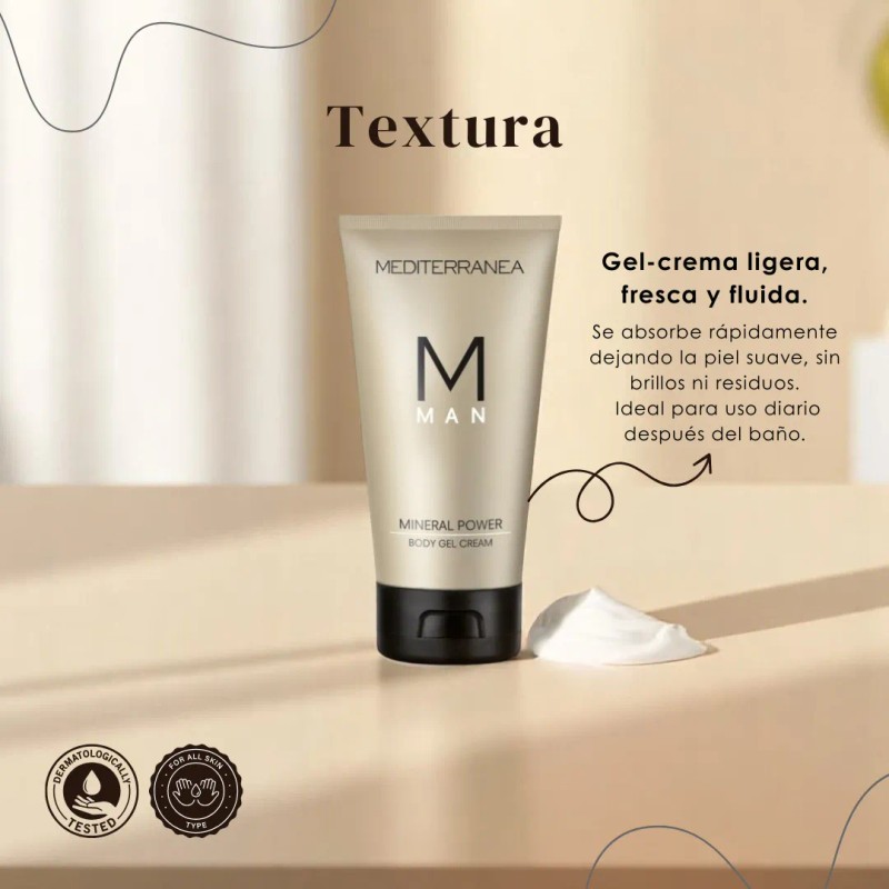 Mediterranea Gel Corporal Hidratante Hombre 150