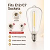 Abeja 25 Pack ST38 LED Replacement Bulbs, E12 0.6W Shatterproof