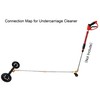 Tool Daily Undercarriage Cleaner Swivel Wheel for Pressure Washer, Underbody
