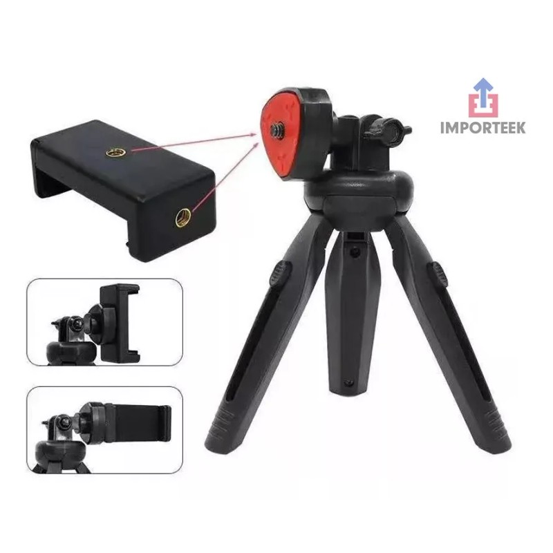 Importeek Soporte Tripie Celular Base Adaptador Camara Universal 360