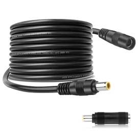 20Ft DC 8mm Input Extension Cable, DC 8mm Male to Female Plug Extension Cable Perfectly Compatible with Goal Zero for Solar Generator Portable Power Station and Solar Panel 14AWG