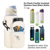 Icesip Water Bottle Holder Bag with Detachable Phone Pocket for