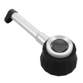 PACKOVE 1PC Portable Handheld Magnifying Glass with LED Lights and Scale Lightweight Loupe for Reading Currency Detection for Seniors and Close Work