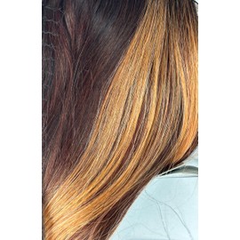 Maxwigs Pink Wig Color SC5365-22" Long Straight Ultra Lace Front Natural T-Part Fusion Heat Friendly Synthetic Fiber Foxy Womens Pre-Plucked Natural Baby Hairline Bundle Hairloss Booklet