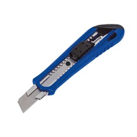 Cutter Reforzado Multiusos. Uso Profesional. Navaja de Acero Inoxidable. Mango de Neopreno. Cutter de 17 cm de Largo. Marca: High Power. Modelo: CUT-22.