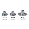 Escape Climbing 100 Pack Screw-in T-Nuts | Durable Steel Hardware