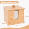 AshKiz Bamboo Box for FaceTowels, Disposable Face Towel Holder, Bamboo