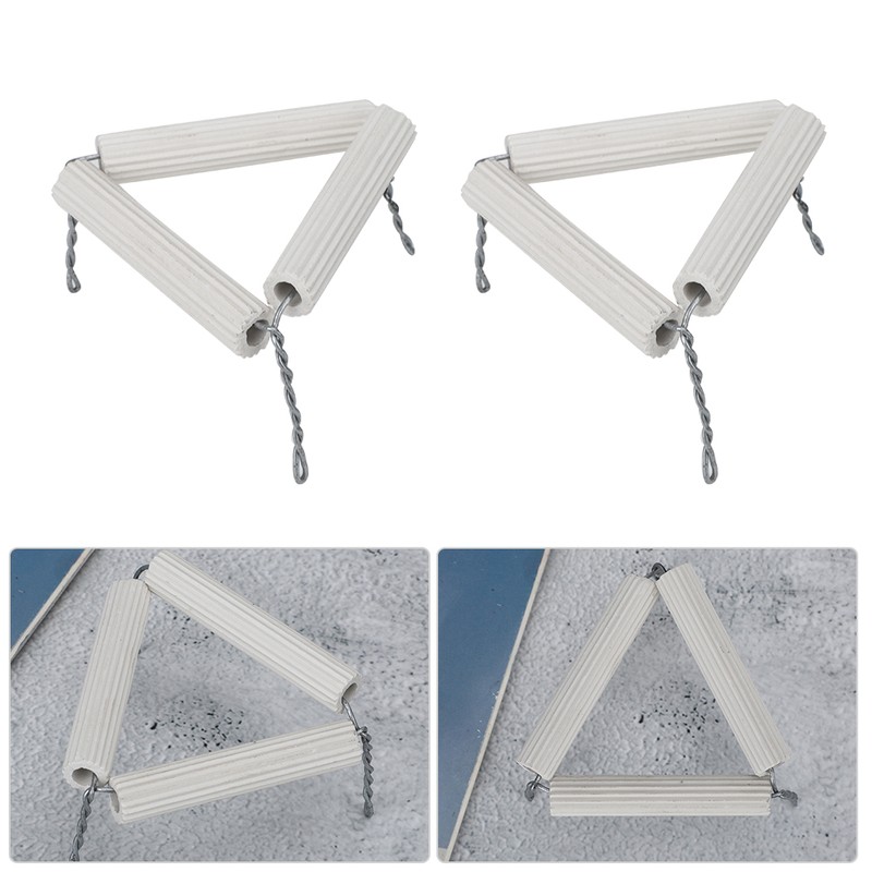 5pcs 65mm Lab Clay Triangle Crucible Holder Ceramic Pipes and