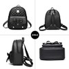 EVEOUT Women's Backpack PU Leather Casual Daypack for Travel School