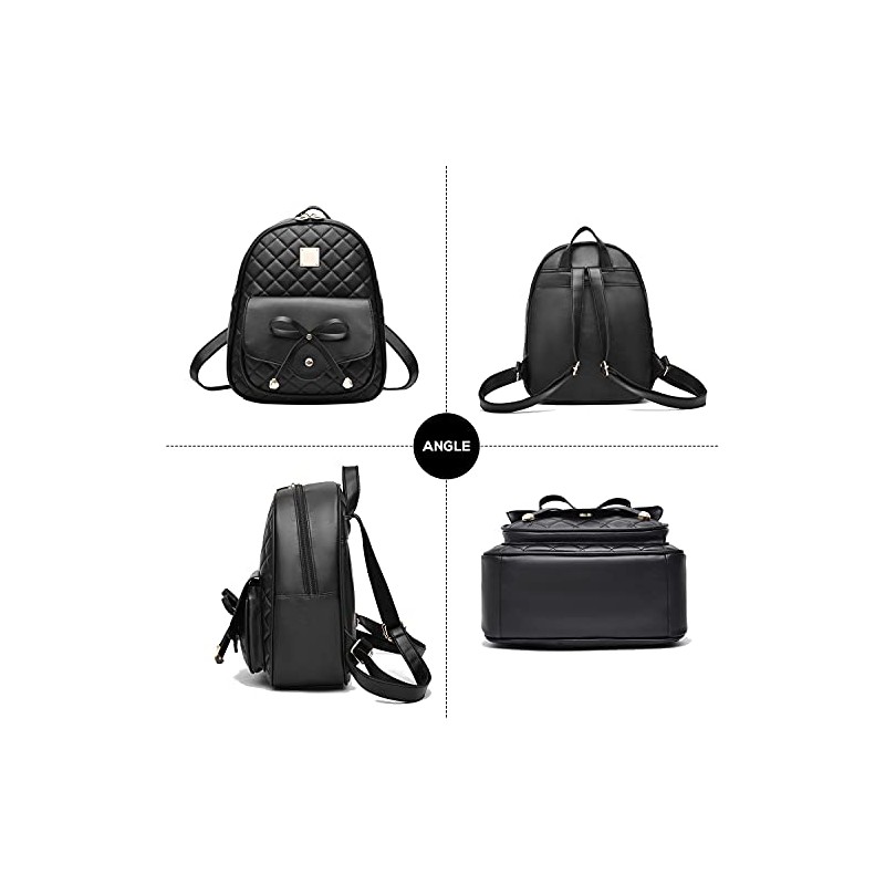 EVEOUT Women's Backpack PU Leather Casual Daypack for Travel School