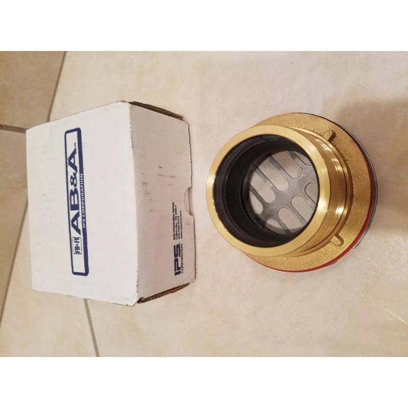 AB&A ABA6508 Shower Drain Brss SUREFIT 2"SS 2" Brass Snap-In