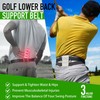 GAIARENA Golf Lower Back Support Belt for Golfers Swing Training