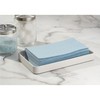 iDesign Stainless Steel Bathroom Tray for Towels, Cosmetics, and Accessories,