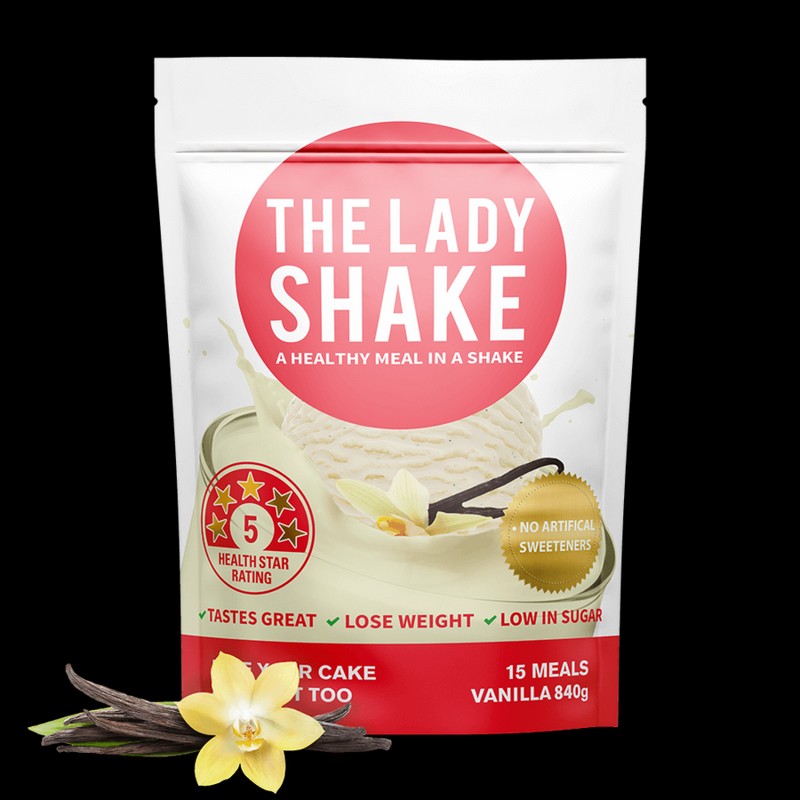 The Lady Shake Meal Replacement Shake 15 Meals 840g, Strawberry