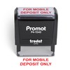 Promot for Mobile Deposit Only - Self Inking Rubber Stamp
