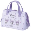 Skater Lunch Bag, Insulated Clasp Pouch, Women's, Sanrio, Kuromi, Watercolor