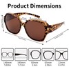 Face Shadow Over Glasses Sunglasses for Women Polarized UV Protection,