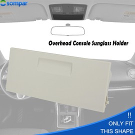 Osompar Overhead Roof Console Sunglass Holder w/o Down Light (Gray) Compatible with 2009 2010 2011 2012 2013 Mazda6 4Door Replaces GS4E6997675 GS4E-69-976-75