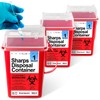 Shop Square Sharps Containers for Home Use, Sharps Disposal, Needle