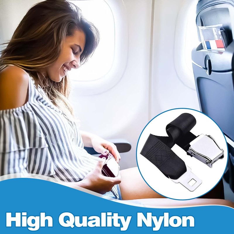 KUBDPQOR Superior Aircraft Seatbelt Extender - Adjustable Seat Belt Extender