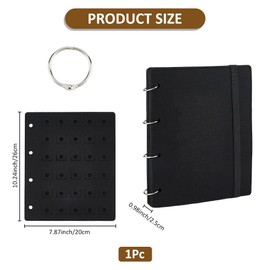 Superfinding Pin Brooch Display Book Pin Collection Storage Organiser Pin Boards for Enamel Pin Display Pin Display Folder Pin Book for Collectors Index Pages 26 x 20 cm