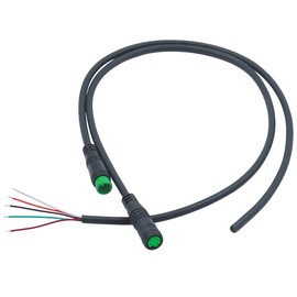 WITTKOWARE HIGO Mini-B Cable Set, Male/Coupling, 5-Pin Green, Total Length 75 cm